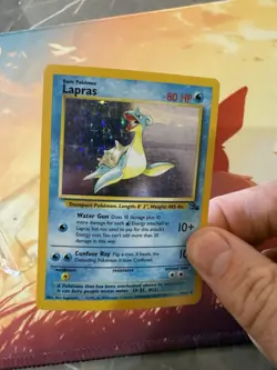 Pokemon TCG - Lapras 10/62 Fossil Holo Rare WOTC 1999 - Image 4