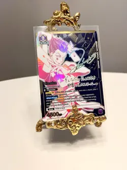 Union Arena Hisoka Hunter x Hunter English UE02BT/HTR-1-043 SR**2 Star Signed NM - Image 2