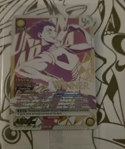 Union Arena HunterxHunter Rare Battle Hisoka UEPR/HTR-2-024 UR Promo Winner - Image 1