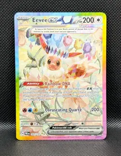 Pokemon TCG: Eevee Ex 167/131 Prismatic Evolutions Special Illustration Rare NM - Image 1
