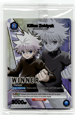 Union Arena - Killua Zoldyck Foil Winner Promo - Sealed - Hunter X Hunter Anime - Image 1