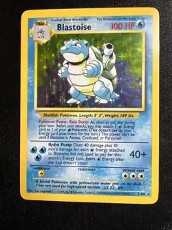 1999 Blastoise 2/102 Holo Rare, Pokemon Base Set Card, LP - Image 3