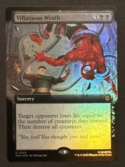 Villainous Wrath (Extended Art) Marvel's Spider-Man Foil - Image 1