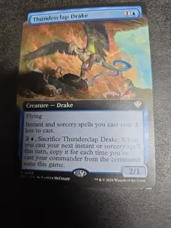 Thunderclap DrakeExtended Art R Regular #53 | OTC OTJ: Commander | MTG - Image 1