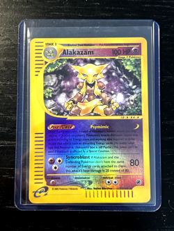 Pokemon TCG Alakazam 33/165 Expedition Reverse Holo Rare e-Reader 2002 NM - Image 1
