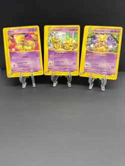 Pokemon TCG Expedition 2002 E Reader Abra 93/165 Kadabra 84/165 Alakazam 33/165 - Image 1