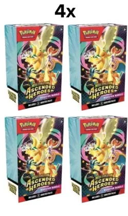 4x Ascended Heroes Booster Bundles Pokemon ✅ Presale - Image 1