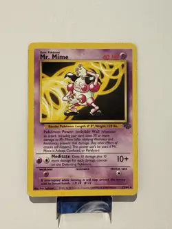 Pokemon TCG Mr. Mime 22/64 Jungle Set Unlimited Non-Holo Rare Card LP - Image 1