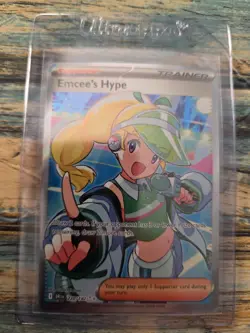 Pokemon: Emcee's Hype - 220/182 - SV10: Destined Rivals (DRI) Ultra Rare - Image 1