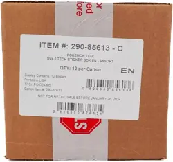 Pokemon Paldean Fates 3 Pack Tech Sticker **FACTORY SEALED** - Image 5