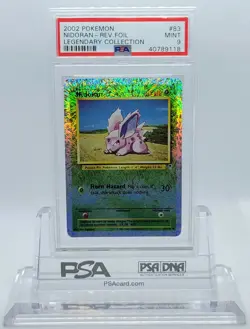 POKEMON LEGENDARY COLLECTION NIDORAN #83 REVERSE HOLO FOIL PSA 9 MINT #40789118 - Image 1
