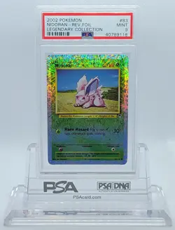 POKEMON LEGENDARY COLLECTION NIDORAN #83 REVERSE HOLO FOIL PSA 9 MINT #40789118 - Image 2