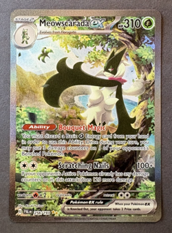 Meowscarada Ex 256/193 Special Illustration Rare Paldea Evolved Pokemon Card - Image 1