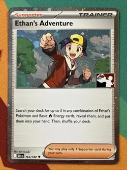 Pokemon Card Ethan's Adventure HOLO Prize Pack (165/182) Destined Rivals NM - Image 1