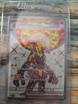 Pokemon Toxtricity ex Full Art 227/182 PAR Paradox Rift LP/NM - Image 1