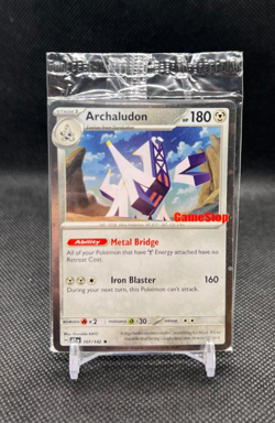 Pokemon TCG Stellar Crown Archaludon 107/142 GameStop Promo SEALED - Image 1