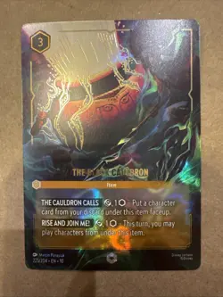 Disney Lorcana The Black Cauldron (Enchanted) - Whispers in the Well Holofoil - Image 3