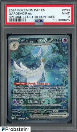 2024 Pokemon PAF EN Special Illustration Rare #233 Gardevoir ex PSA 9 MINT - Image 1
