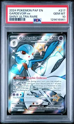 2024 Pokemon Paldean Fates # 217 Gardevoir EX Shiny Ultra Rare PSA 10 GEM MINT! - Image 1