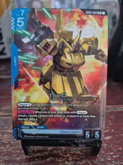 The-O Gundam Card Game Steel Requiem GD03-002 LR - Image 1