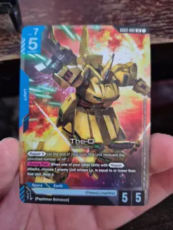The-O Gundam Card Game Steel Requiem GD03-002 LR - Image 3