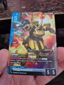 The-O Gundam Card Game Steel Requiem GD03-002 LR - Image 4