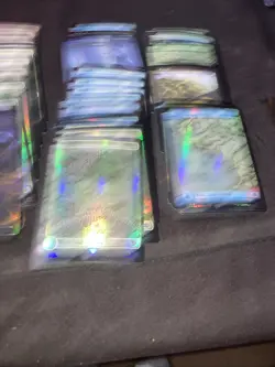 100 FOIL Basic Lands - MTG Magic - 20 Swamp, Mountain, Forest, Plains, Island - Image 5