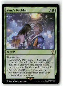 Yuna’s Decision Surge Foil NM MTG MAGIC Commander Final Fantasy - Image 1