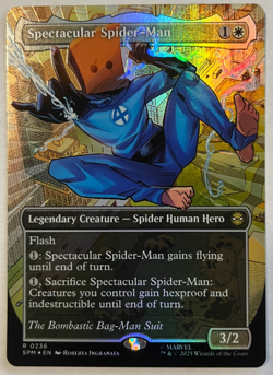 Magic the Gathering MTG Spectacular Spider-Man Borderless Textured Foil SPM 236 - Image 1