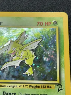 Pokemon Scyther 17/130 Holo Rare Base Set 2 MP / DMG - Image 3