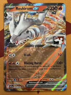 Pokemon Card - Reshiram ex - Prize Pack Series 8 Promo (020/086) White Flare NM - Image 1