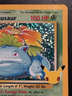 Venusaur 15/102 Celebrations Classic Coll. Pokemon Card Holo Foil Rare Near Mint - Image 4