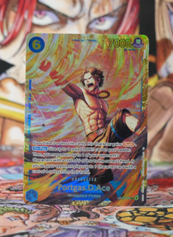 One Piece Card Game Portgas D. Ace OP13-119 SEC Carrying on His Will - English - Image 1
