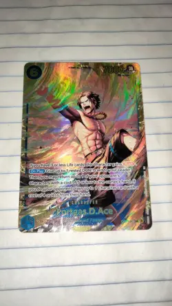 One Piece Card Game Portgas D Ace SEC Carrying on His Will OP13-119 English - Image 1