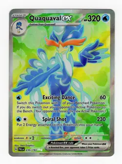 Pokemon Card Quaquaval ex 235/193 Paldea Evolved Ultra Rare Full Art NM - Image 1