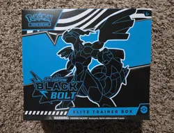 Pokemon Scarlet & Violet Black Bolt Elite Trainer Box TCG Thundurus - Image 1