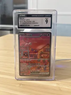 Pokemon TCG: 2023 Black Star Promos #053 Mew ex CGC 9 - Image 1