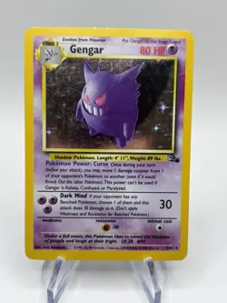 Pokemon TCG - Gengar 5/62 Holo Rare Fossil WOTC - Image 1