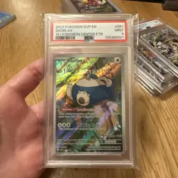 PSA 9 Snorlax SVP 051 Pokemon Center 151 ETB Stamp Promo - Image 1