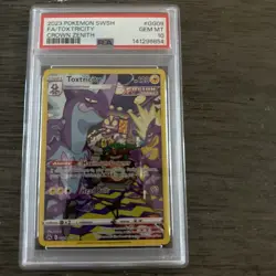 Pokemon TCG 2023 Crown Zenith Toxtricity Full Art #GG09 PSA 10 Gem MT - Image 1