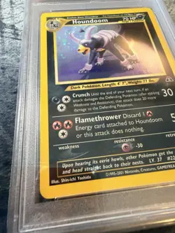 Houndoom 4/75 Holo Rare Neo Discovery Unlimited Pokemon TCG WOTC - PSA 9 - Image 4