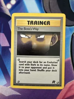 Pokemon TCG - The Boss's Way 73/82 Team Rocket Regular Unlimited - MP - Image 1