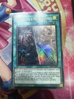 Yu-Gi-Oh! The Fallen & the Virtuous - Ultra Rare 1st Edition CH01-EN019 NM - Image 1