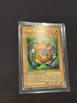 YuGiOH - FADED - Time Wizard - MRD-065 - Ultra Rare - 1st Edition - Image 3
