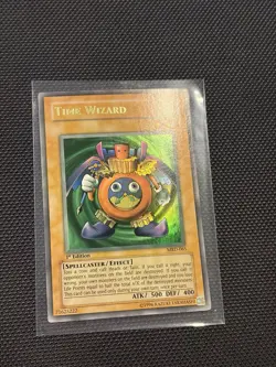 YuGiOH - FADED - Time Wizard - MRD-065 - Ultra Rare - 1st Edition - Image 4