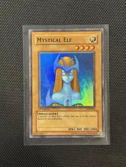 Yugioh - Mystical Elf LOB-062 1st Edition - Legend of Blue Eyes - Image 1