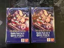 One Piece TCG Double Pack Set 9 The Azure Sea’s Seven Booster Bundles Set Of 2 - Image 1