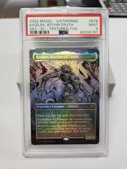 PSA 9 Kozilek, Butcher Of Truth (Borderless Textured Foil) Double Masters 2022 - Image 1