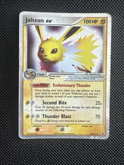 Jolteon EX 109/113 Delta Species Holo Pokemon TCG 2005 HP/MP - Image 1