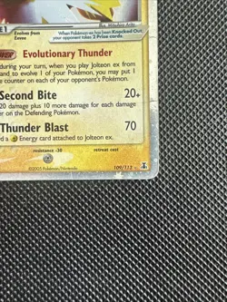 Jolteon EX 109/113 Delta Species Holo Pokemon TCG 2005 HP/MP - Image 4
